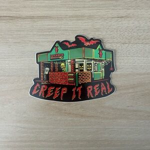 Dutch Bros Creep It Real Sticker - Red and Green